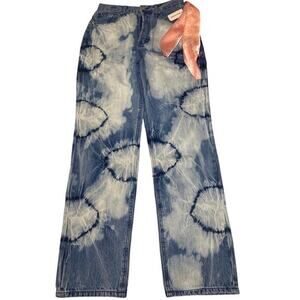 Juicy Couture Indigo Tye Dye relaxed fit 5 pocket style# JC158 size 26